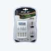Cargador de baterías AA/AAA con 4 baterías AA- Marca Jiabao
