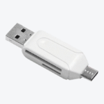 Adaptador Micro USB 2 en 1 OTG y lector de tarjetas SD