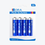 Paquete de 4 pilas alcalinas AA - Marca 1Hora