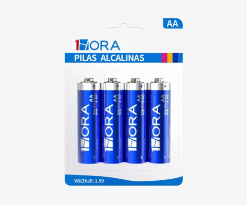Paquete de 4 pilas alcalinas AA - Marca 1Hora