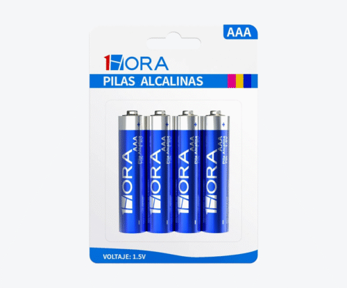 Paquete de 4 pilas AAA Alcalinas - Marca 1Hora