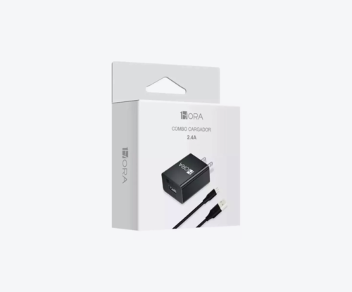Cargador de 12W con cable micro USB V8