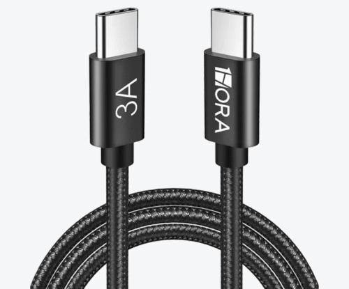 Cable USB-C en ambos extremos