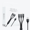 Cable 3 en 1 USB a Lightning + Micro USB + USB-C