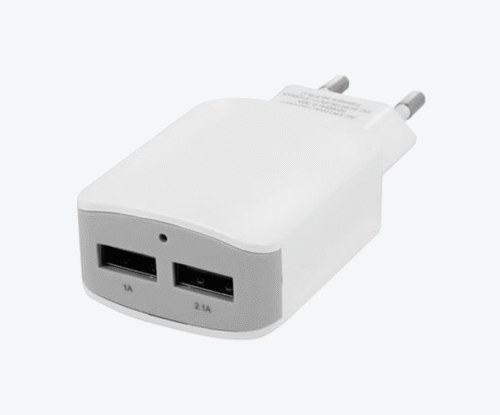 Cargador con doble puerto USB
