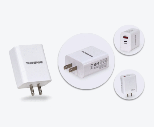 Cargador de dos puertos USB-A/C de 67W