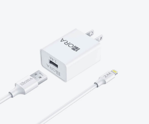 Cargador de 12W con cable Lightning para iPhone