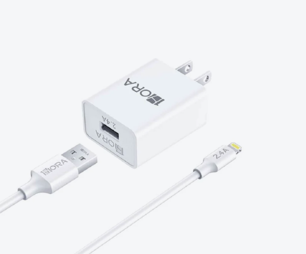 Cargador de 12W con cable Lightning para iPhone