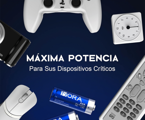 Paquete de 4 pilas AAA Alcalinas - Marca 1Hora