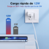 Cargador de 12W con cable Lightning para iPhone