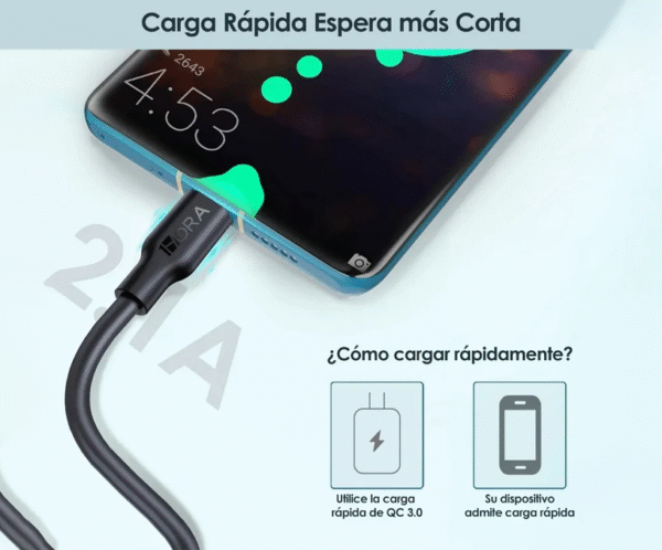 Cable USB-C 2.1A