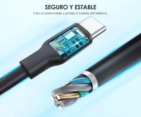 Cargador de 12W con cable USB-C