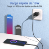Cargador de 18W con cable tipo USB-C