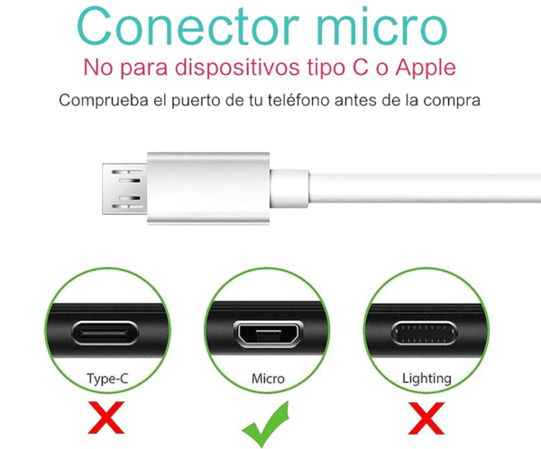 Cable micro USB V8