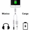 Adaptador Lightning de Cable a Carga y Jack 3.5