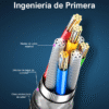Cable USB-C en ambos extremos
